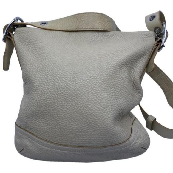 coach beige leather cross body bag - Picture 1 of 8